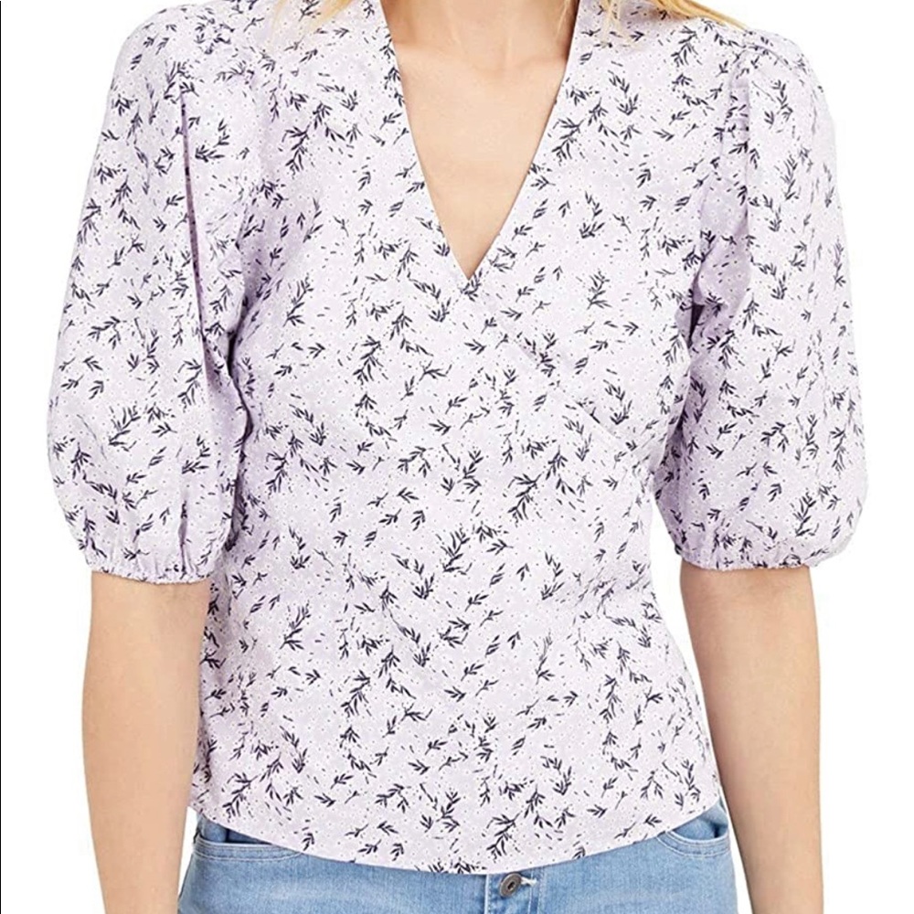 🆕INC FLORAL TOP PUFFER SLEEVE